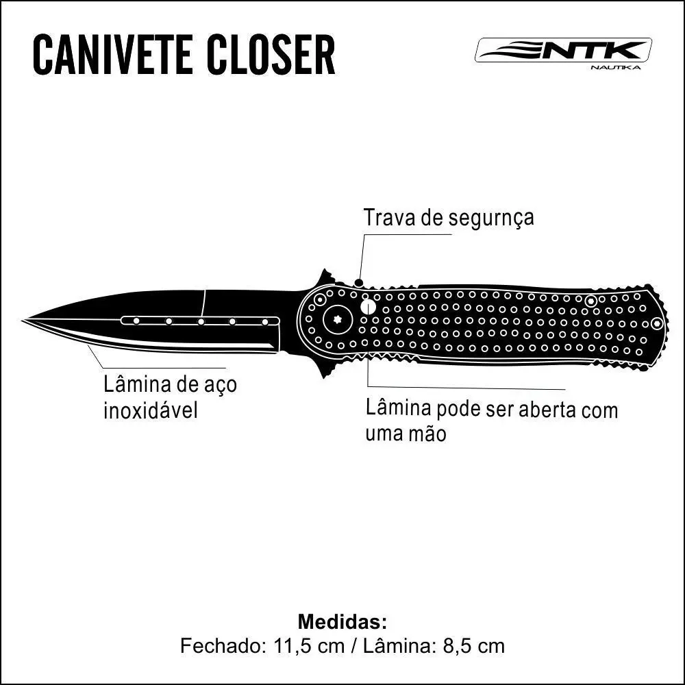 CANIVETE CLOSER NAUTIKA - Imagem 2