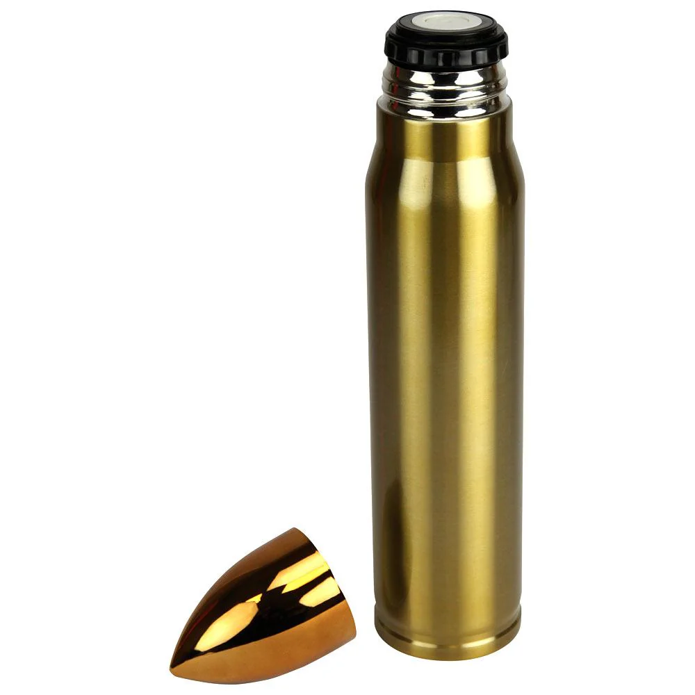 GARRAFA TÉRMICA DOURADA 1L BULLET NAUTIKA - Imagem 2