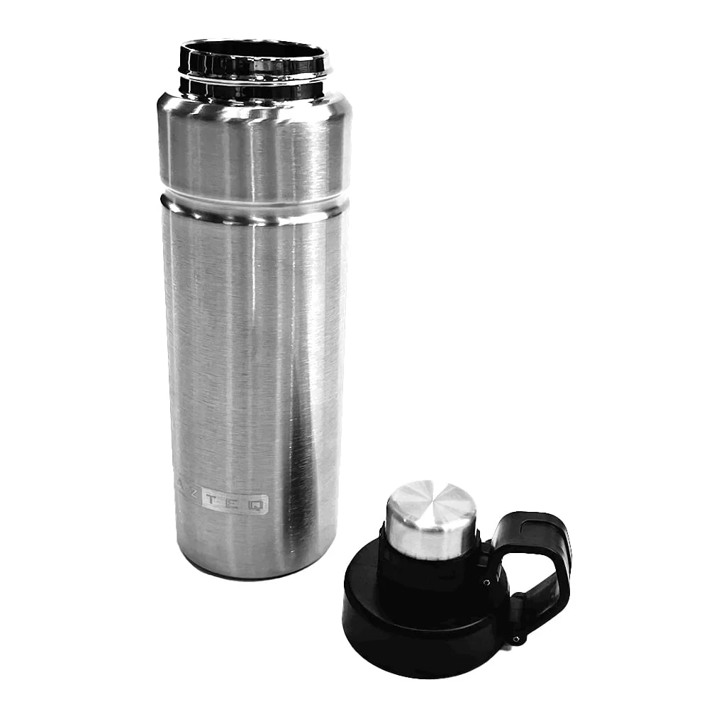 GARRAFA TÉRMICA PRATA 710ML ICARUS AZTEQ NAUTIKA - Imagem 4