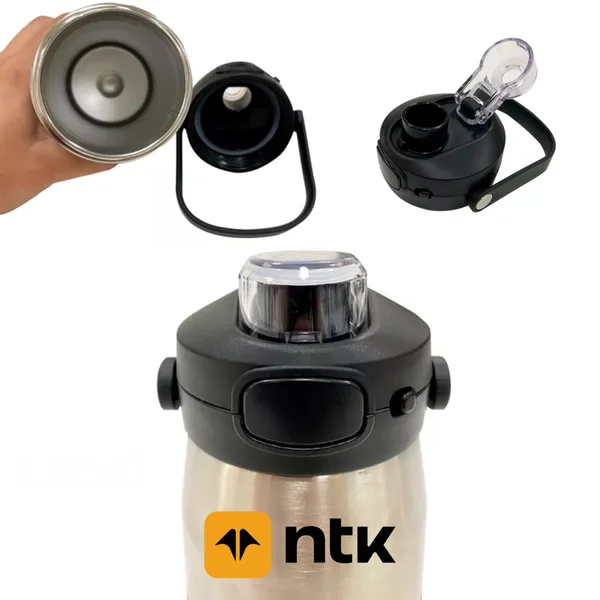 GARRAFA TÉRMICA PRETA 550ML ISOMAX NAUTIKA - Imagem 5