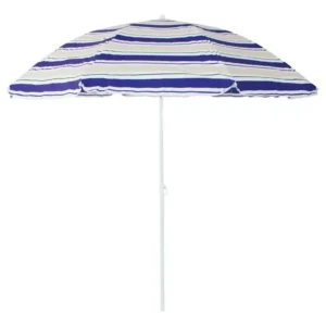 GUARDA-SOL AZUL E CREME 180CM CARIBE NAUTIKA