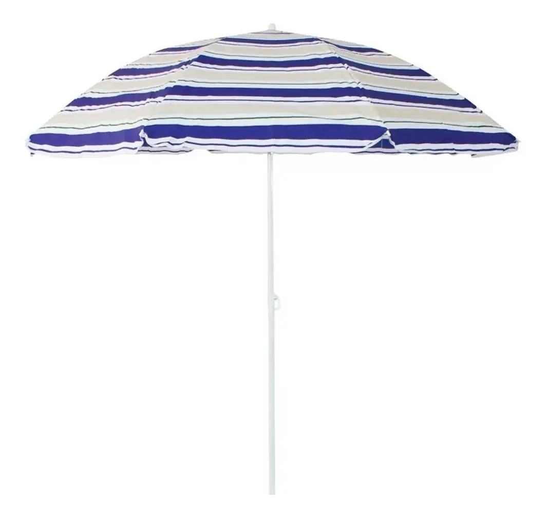 GUARDA-SOL AZUL E CREME 180CM CARIBE NAUTIKA
