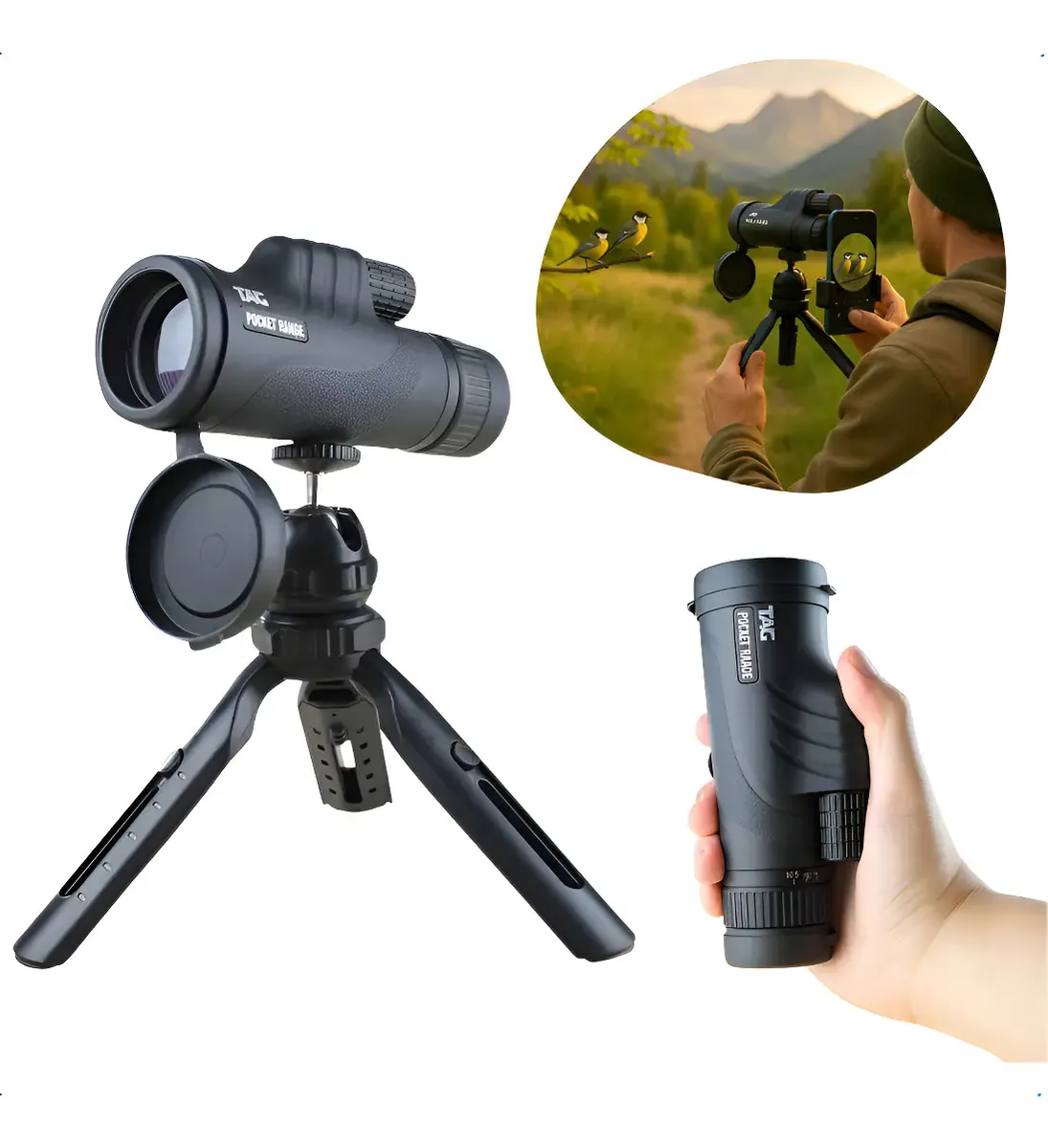 LUNETA TELESCÓPIO POCKET RANGER ÚNICA NAUTIKA - Imagem 2