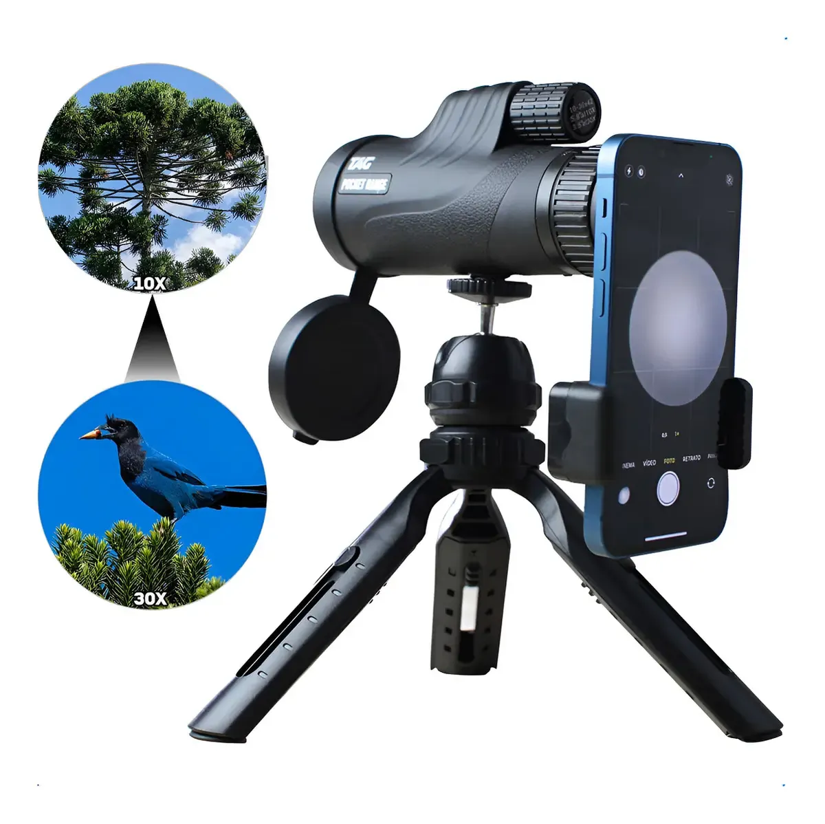 LUNETA TELESCÓPIO POCKET RANGER ÚNICA NAUTIKA - Imagem 6