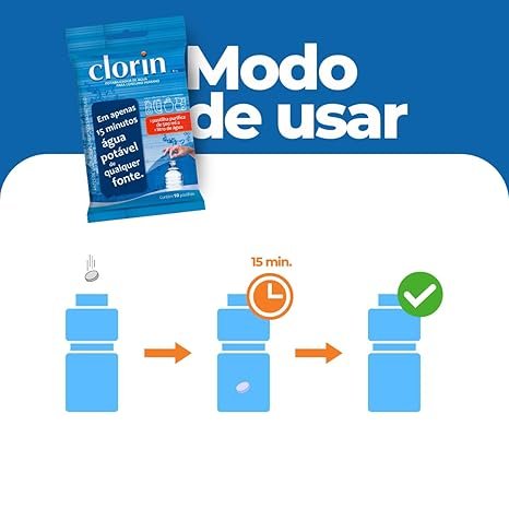 PASTILHAS POTABILIZAR ÁGUA CLORIN NAUTIKA - Imagem 5