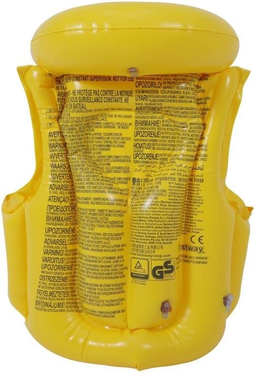 COLETE SWIM SAFE INFLÁVEL INFANTIL AMARELO NTK - Imagem 4
