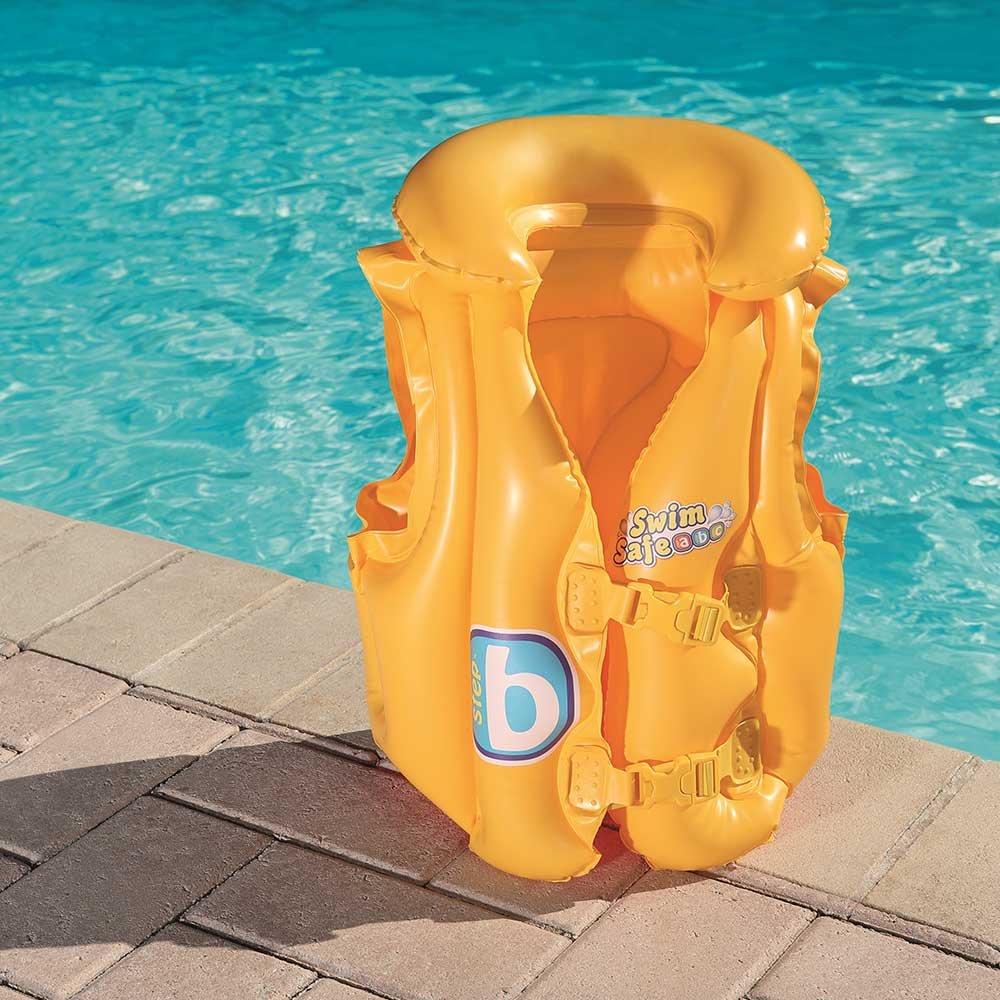 COLETE SWIM SAFE INFLÁVEL INFANTIL AMARELO NTK - Imagem 5