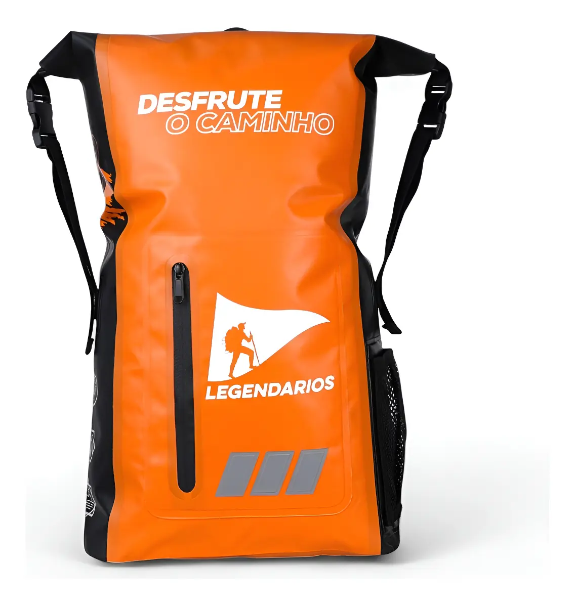 SACO ESTANQUE DUFFLE BK PRETO E LARANJA 20L NAUTIKA