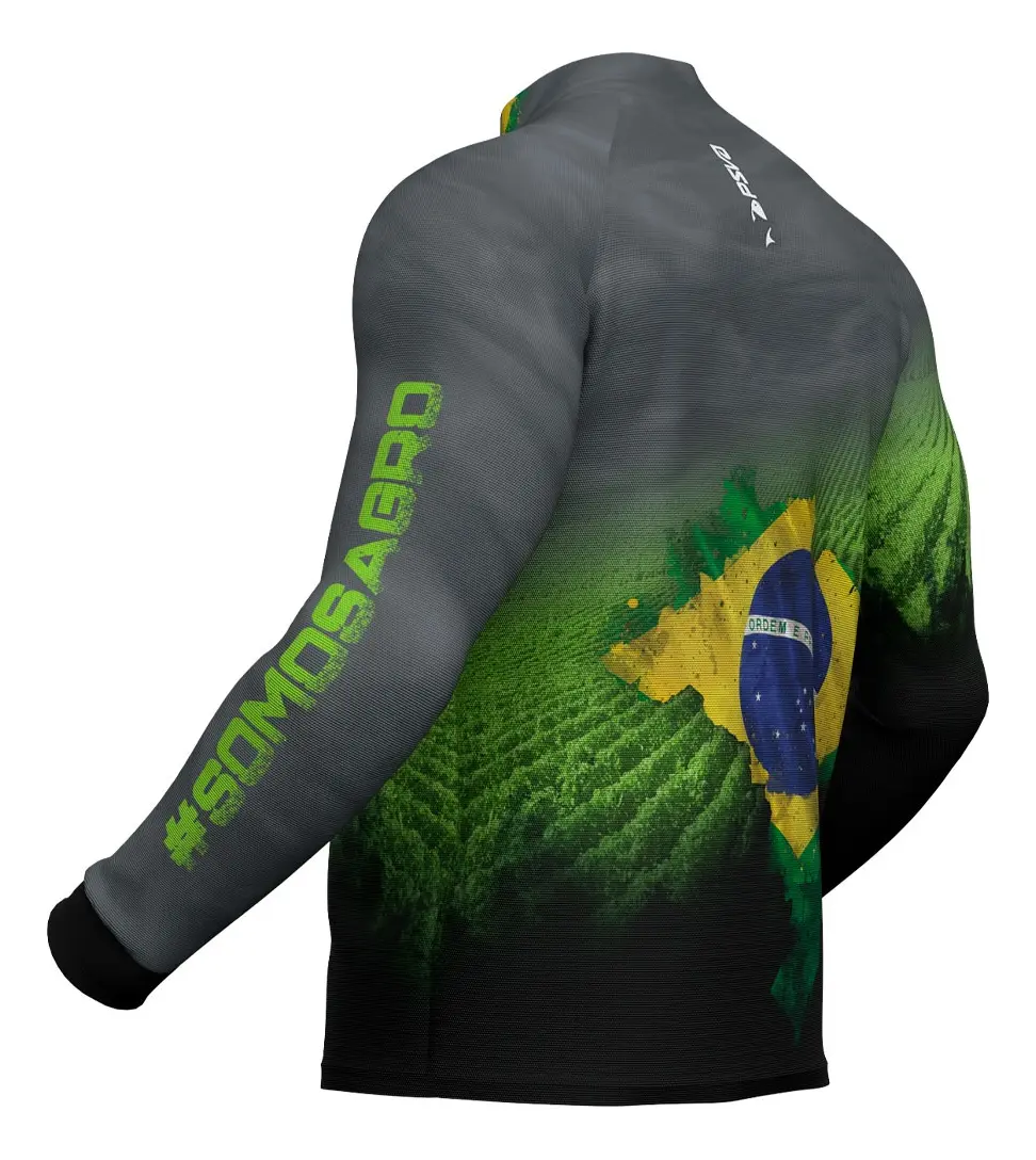 CAMISA VERDE SOMOS AGRO MASCULINA 07 PRESA VIVA - Imagem 3
