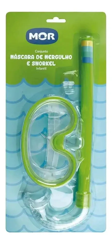 KIT INFANTIL MÁSCARA E SNORKEL VERDE MOR - Imagem 5