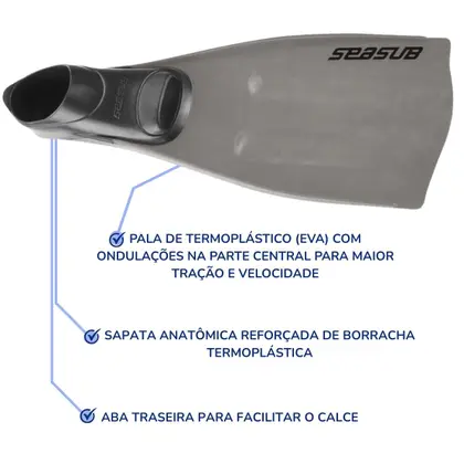 NADADEIRA PARA MERGULHO SEASUB - Imagem 12