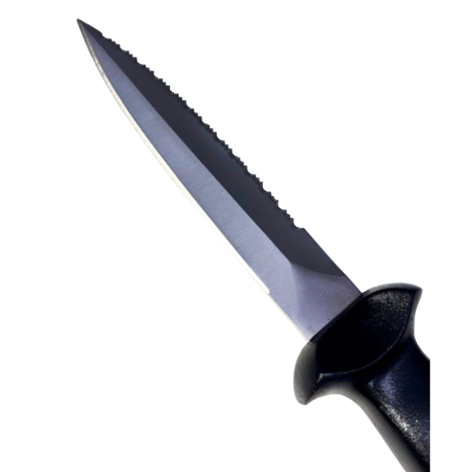 FACA PREDADOR MERGULHO PRETA E AZUL SEASUB - Imagem 3